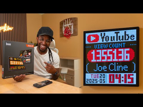 How I Display My Subscriber Count on My Wall | Divoom Pixoo-64